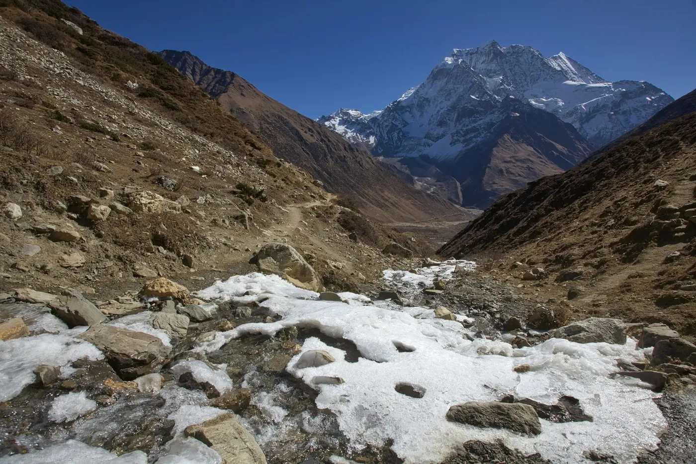 Manaslu Helicopter Return Trek