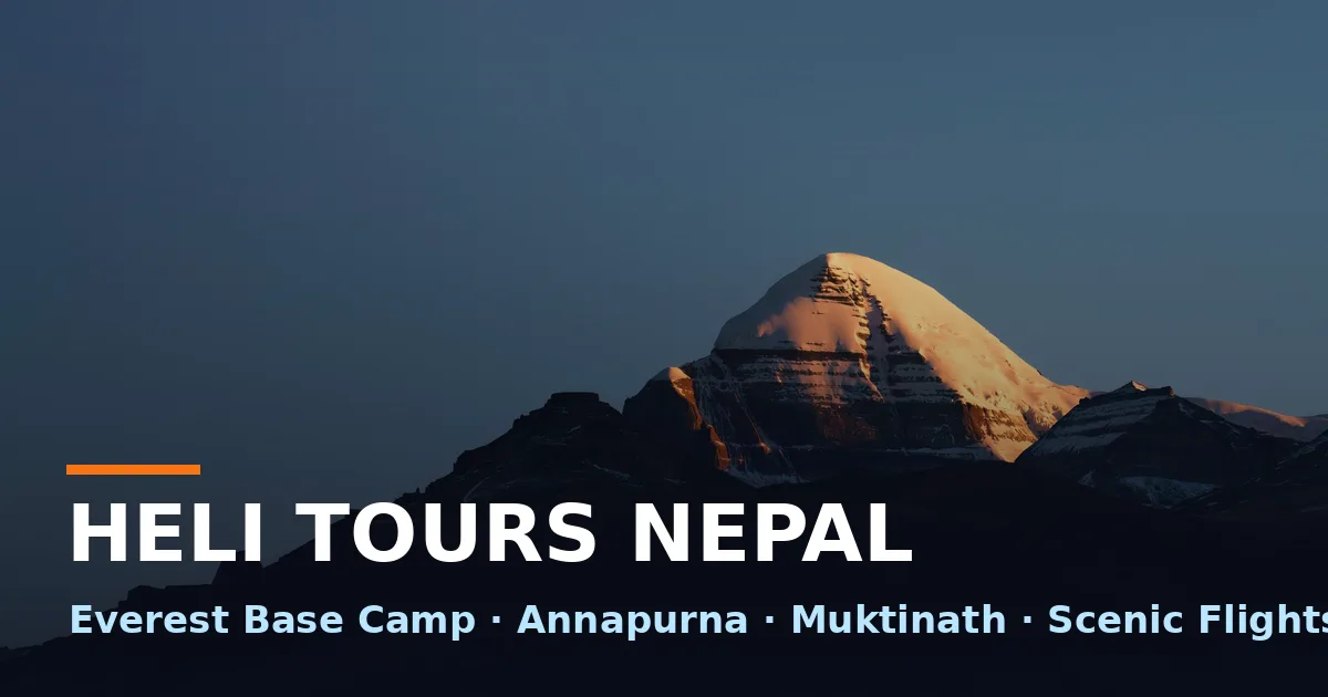 Nepal helicopter tour guides